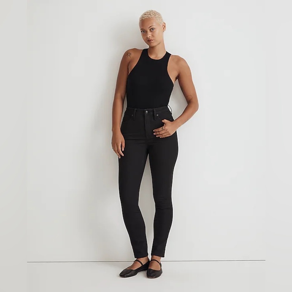 Madewell Curvy High Rise Black Skinny Jeans